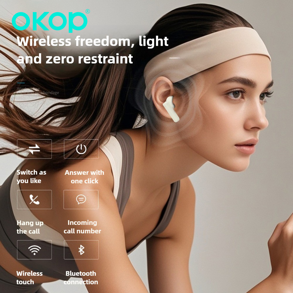 Usb C Earphone - OKOP AI Headset,Wireless Bluetooth Headset,in-ear Noise
