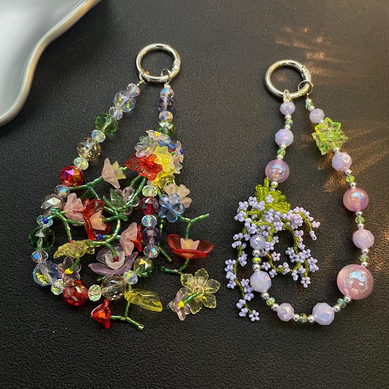 Usb C Earphone - 【C】Summer Colorful Beaded Phone Chain Bag