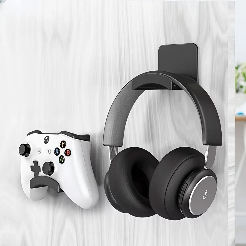 4Pcs Black Adhesive Headphone  - Headphone Stand Desk avis et prix