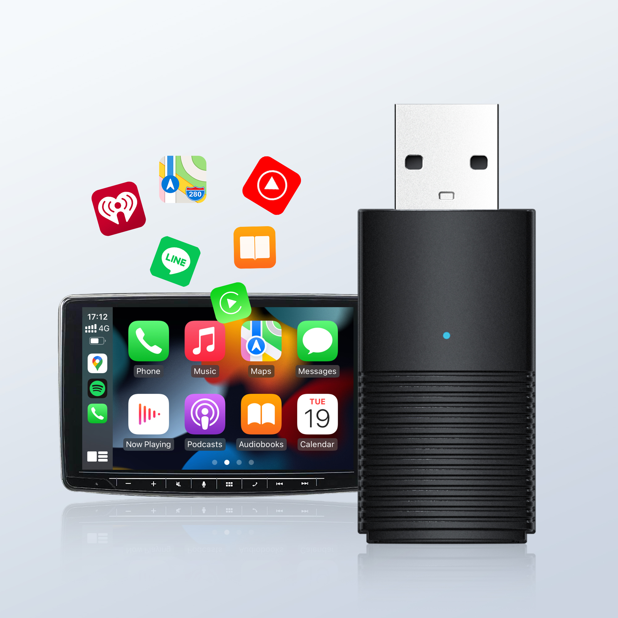 OTTOMOTION Mini Wireless CarPl - Bluetooth Adapter Receiver avis et prix