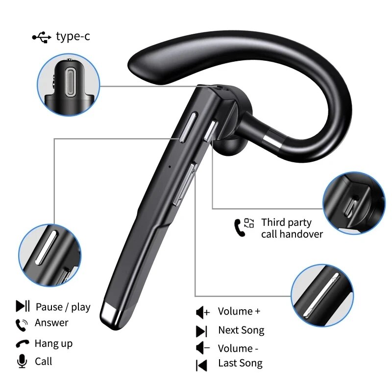 YYK520 Bluetooth Headset Noise - Sports Earphone Hook avis et prix