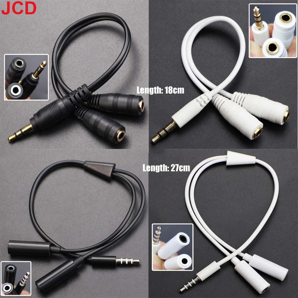 JCD 1Male to 2 Dual Female Y S - Earphone Splitter Jack avis et prix