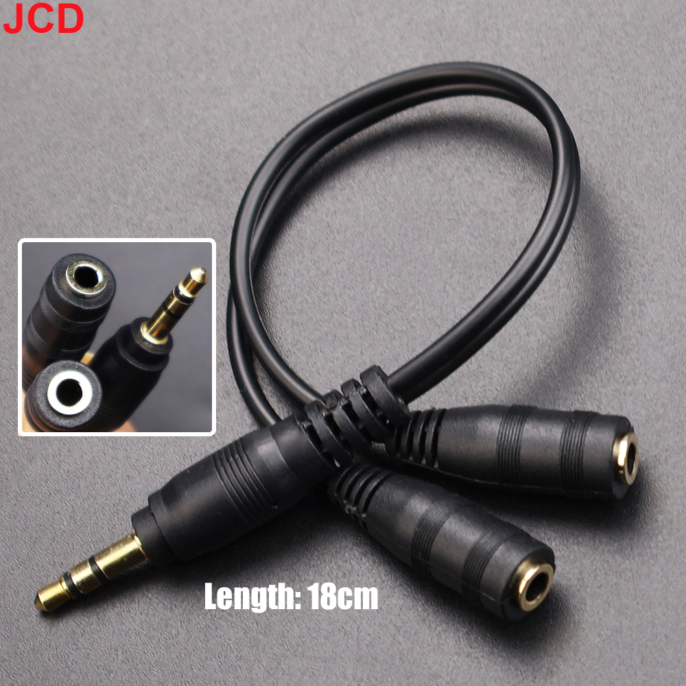 JCD 1Male to 2 Dual Female Y S - Earphone Splitter Jack avis et prix