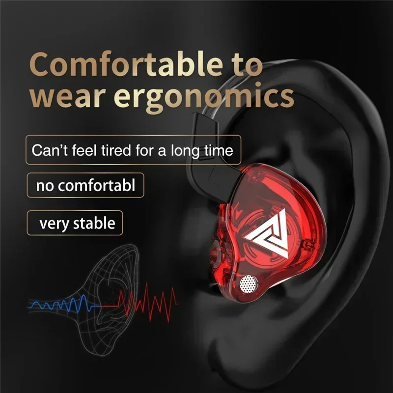 NEW QKZ AK6 Copper Driver HiFi - Wired Earphone Mic avis et prix