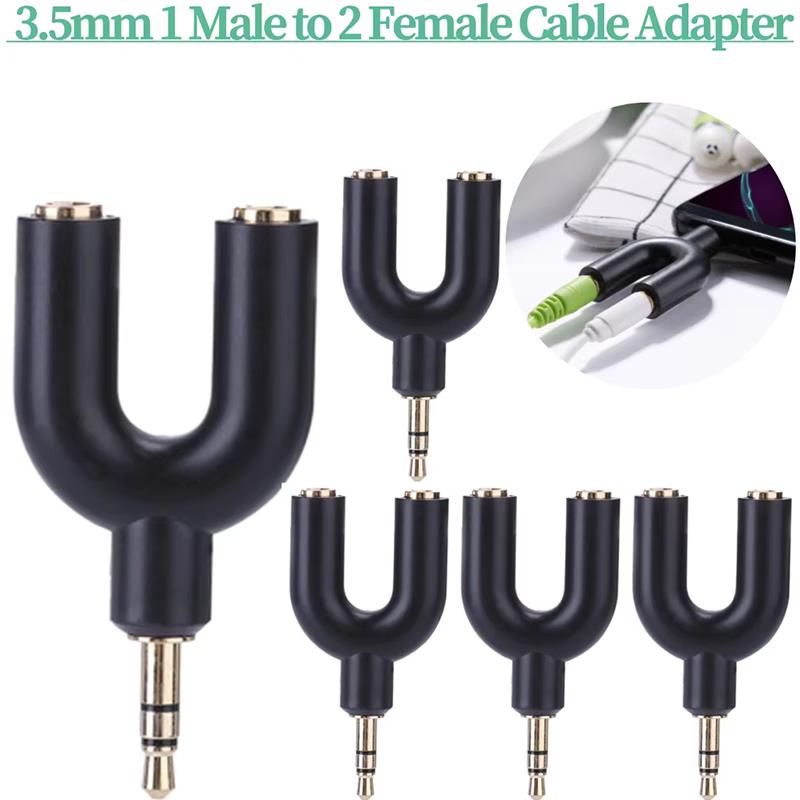 U Type Adapter Y Shape 3.5mm S - Earphone Splitter Jack avis et prix