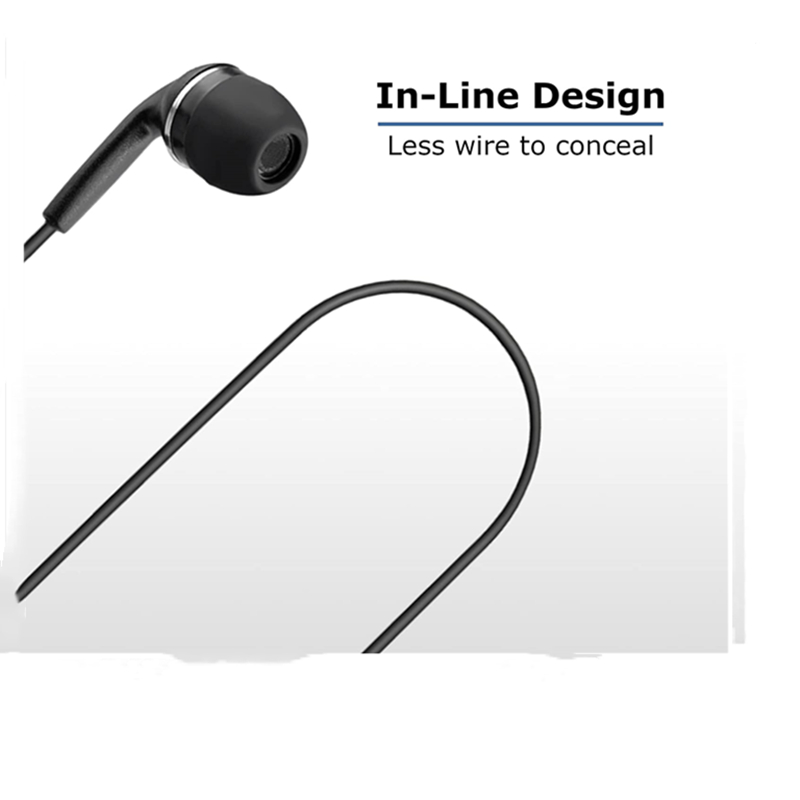 Rubber Earpiece and Mic Headse - Wired Earphone Mic avis et prix