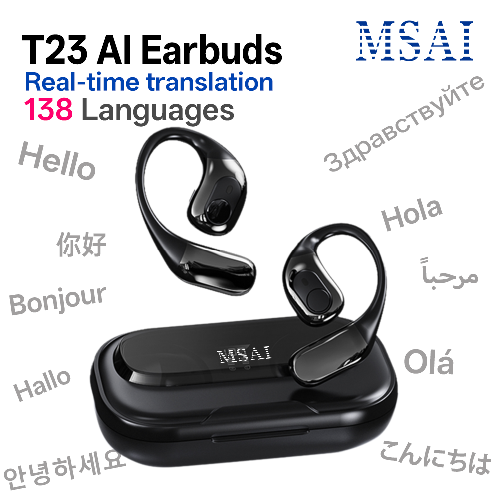MSAI T23 AI Translator Earbuds - Usb C Earphone avis et prix