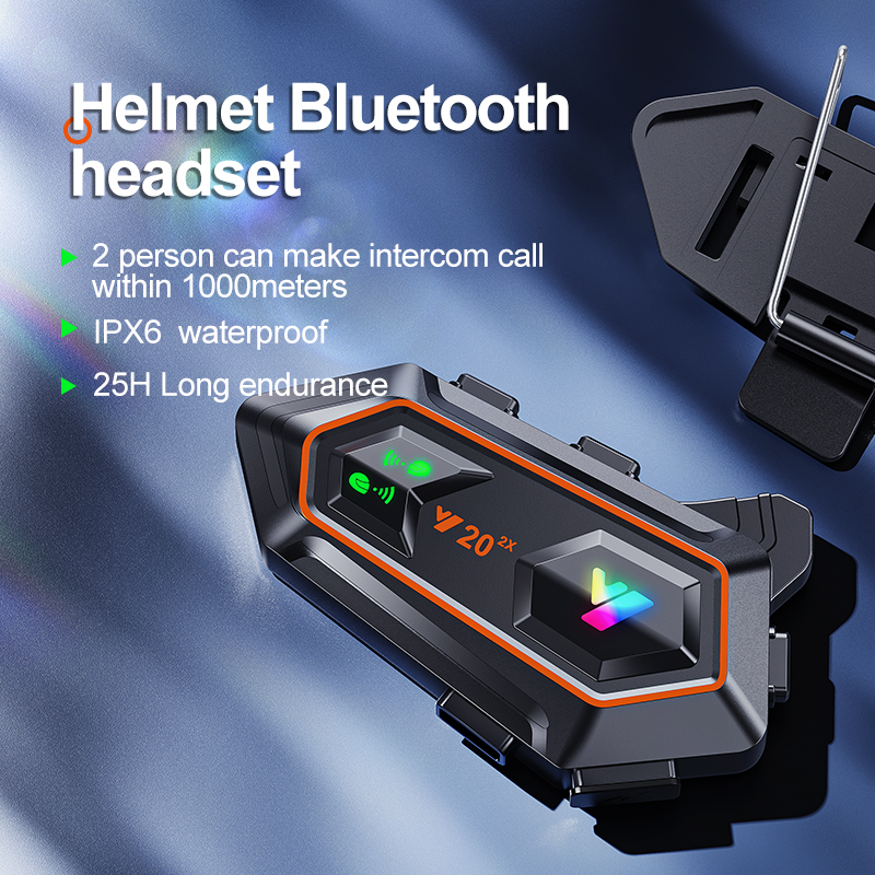 Y20 2X Motorcycle Helmet Inter - Bluetooth Headset On Ear avis et prix