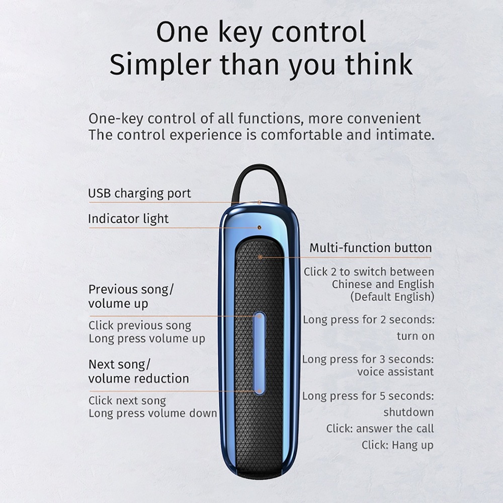 Ear Hook E1 Wireless Bluetooth - Sports Earphone Hook avis et prix