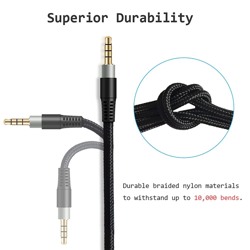 Nylon Braided OFC Replacement  - Cable Extension 3.5 avis et prix