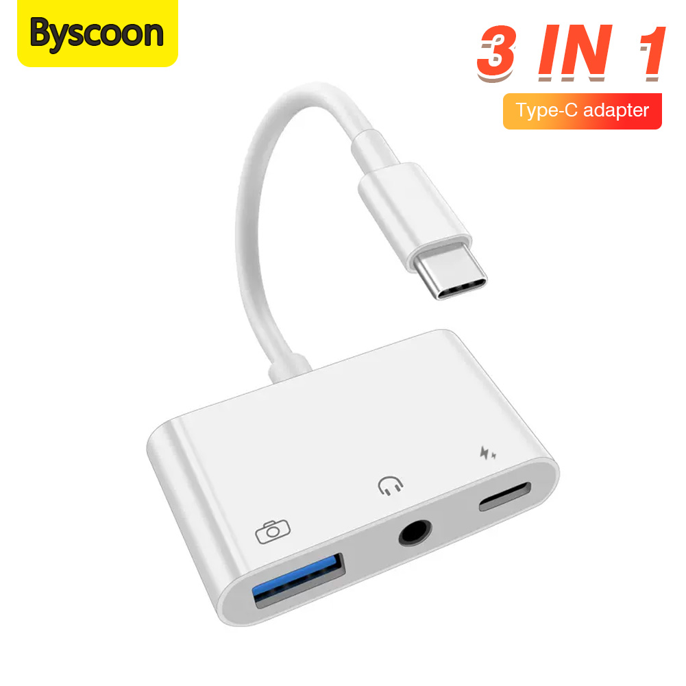 3 in 1 Type C to 3.5mm Jack Ea - Earphone Splitter Jack avis et prix