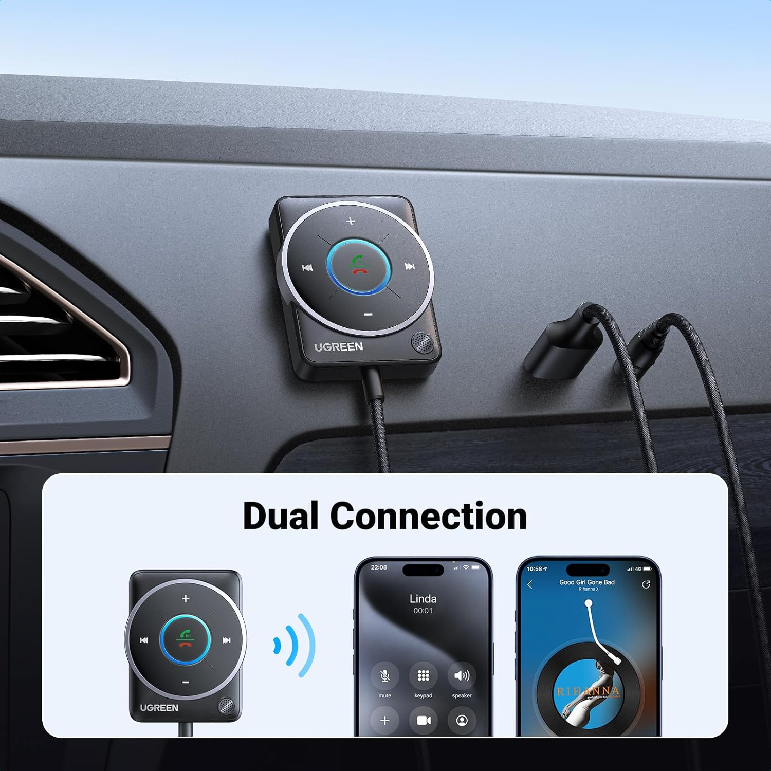 UGREEN Bluetooth 5.4 Aux Car A - Bluetooth Adapter Receiver avis et prix