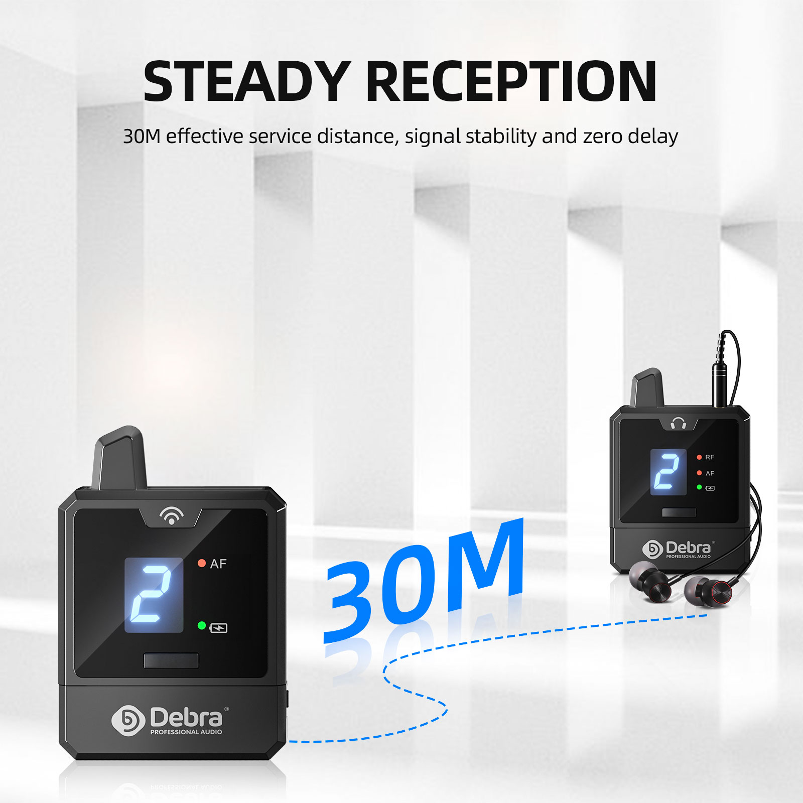 Debra UHF IEM Wireless In-Ear  - In Ear Monitor Iem avis et prix