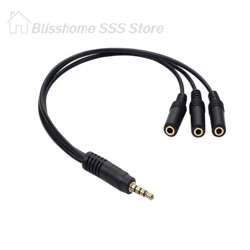 【S】3.5mm 3 Way Port Aux Multi  - Earphone Splitter Jack avis et prix