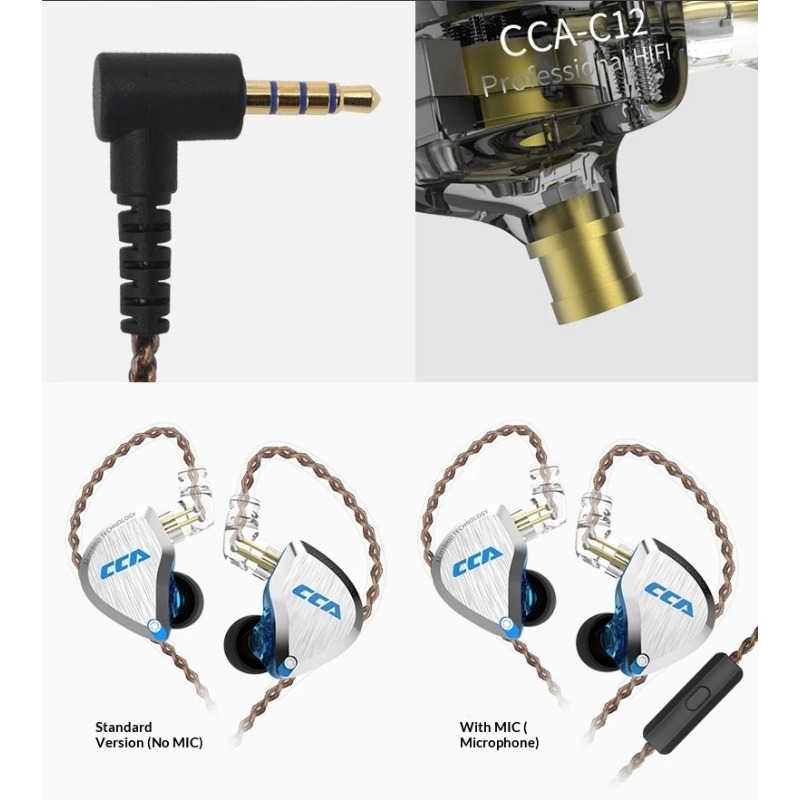 CCA C12 Earphones Hi-Fi Audiop - Audiophile Headphone Wired avis et prix