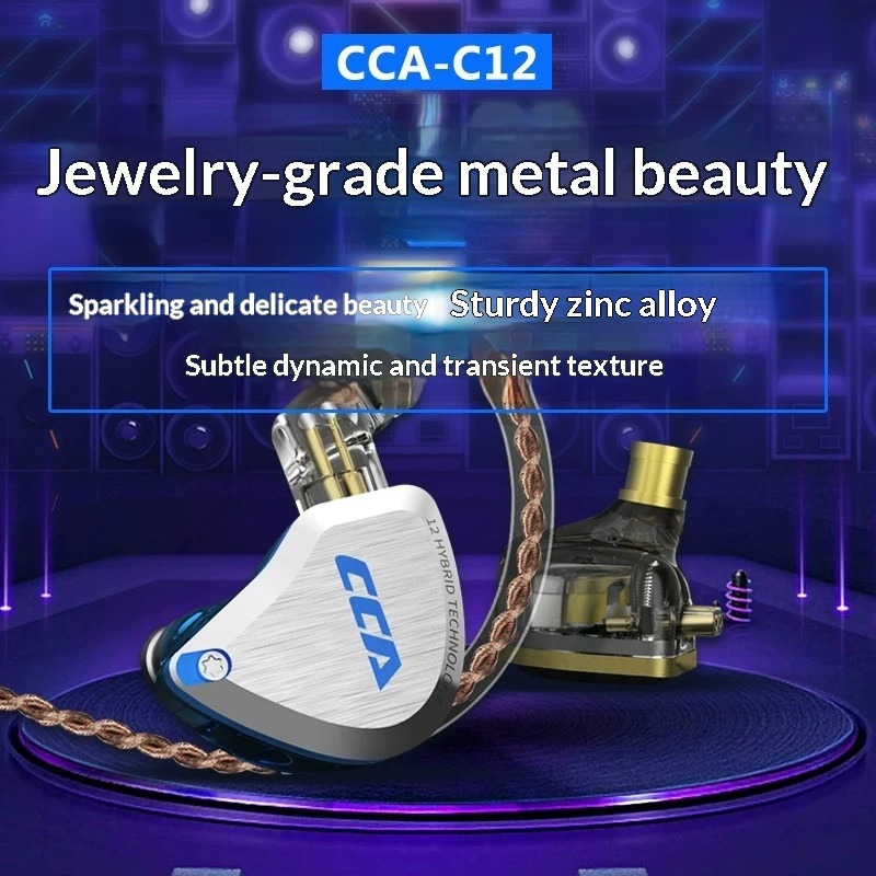 CCA C12 Earphones Hi-Fi Audiop - Audiophile Headphone Wired avis et prix