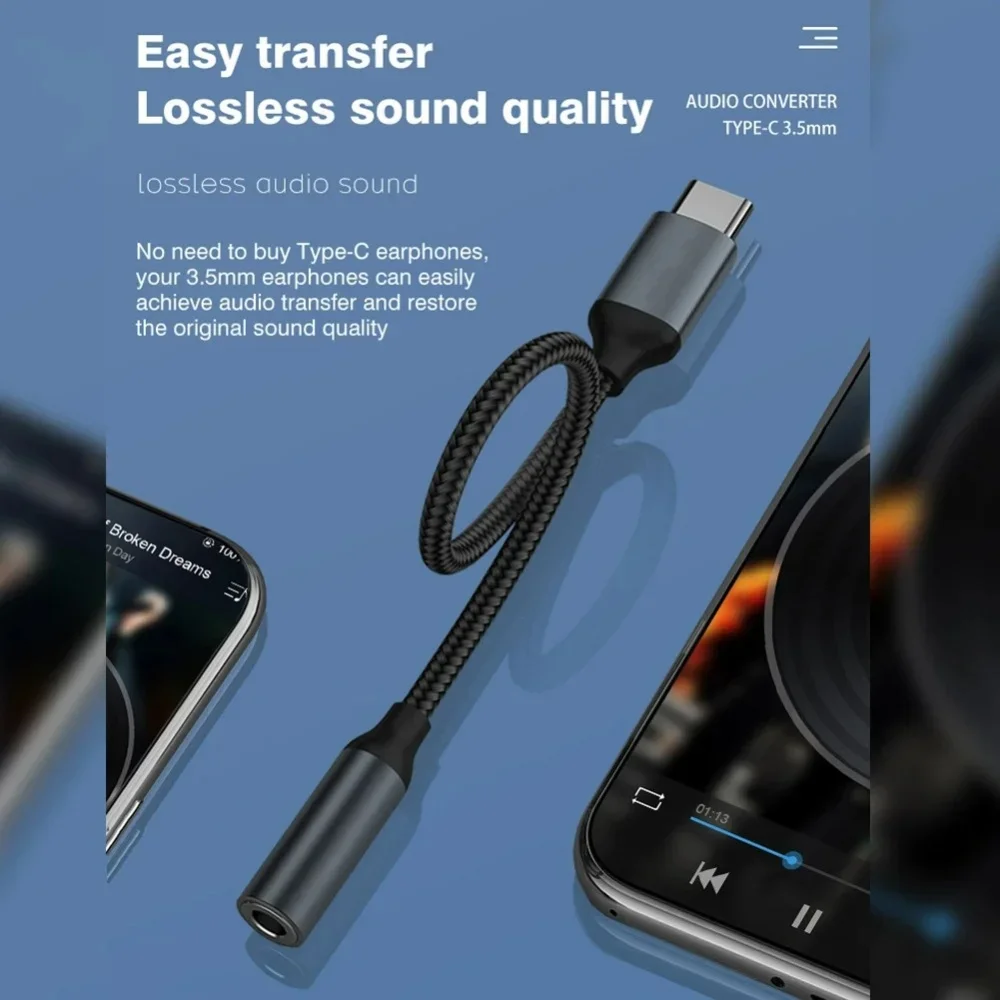 USB C 3.5mm Audio Adapter USB  - Audiophile Headphone Wired avis et prix