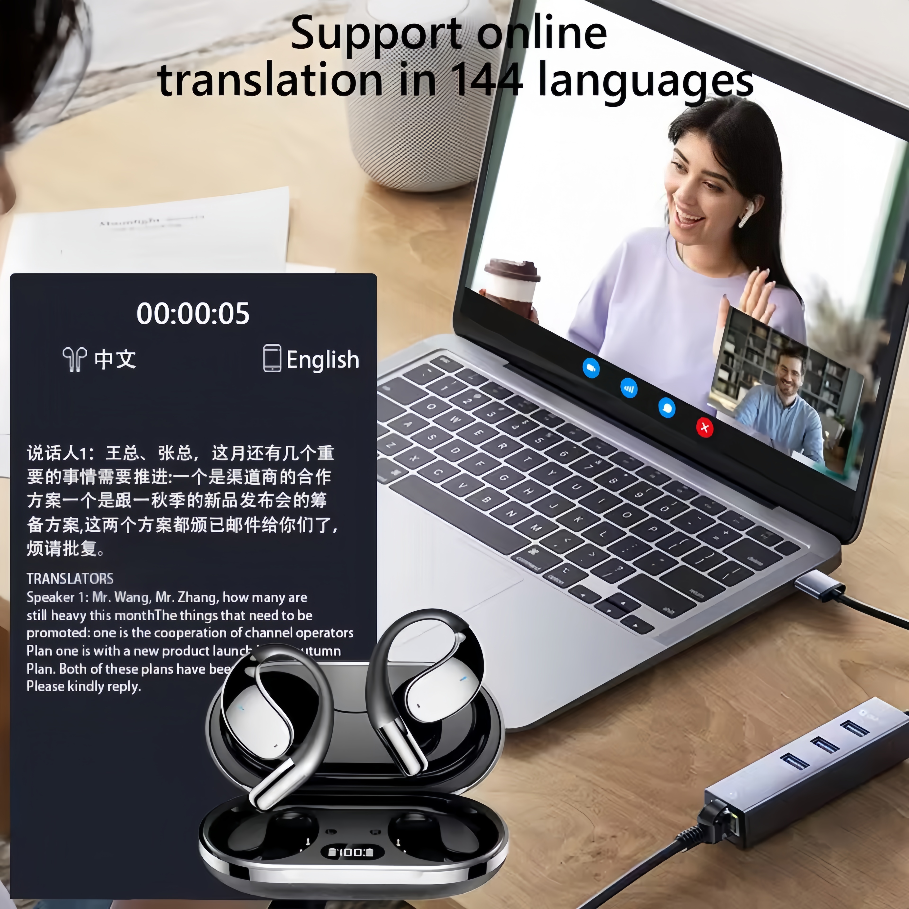 2026 New AI Translation Earbud - Noise Cancelling Headphone avis et prix