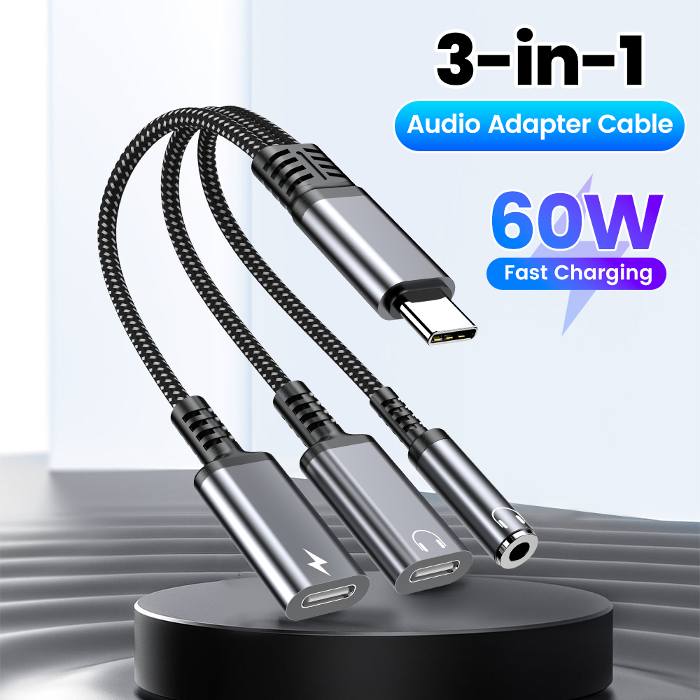 Type C Audio Adapter Cable 3in - Earphone Splitter Jack avis et prix