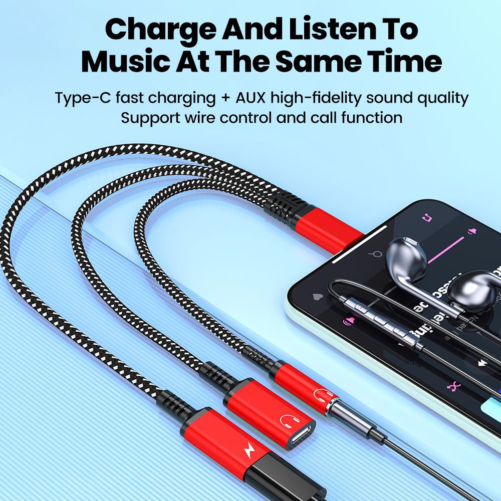 Type C Audio Adapter Cable 3in - Earphone Splitter Jack avis et prix
