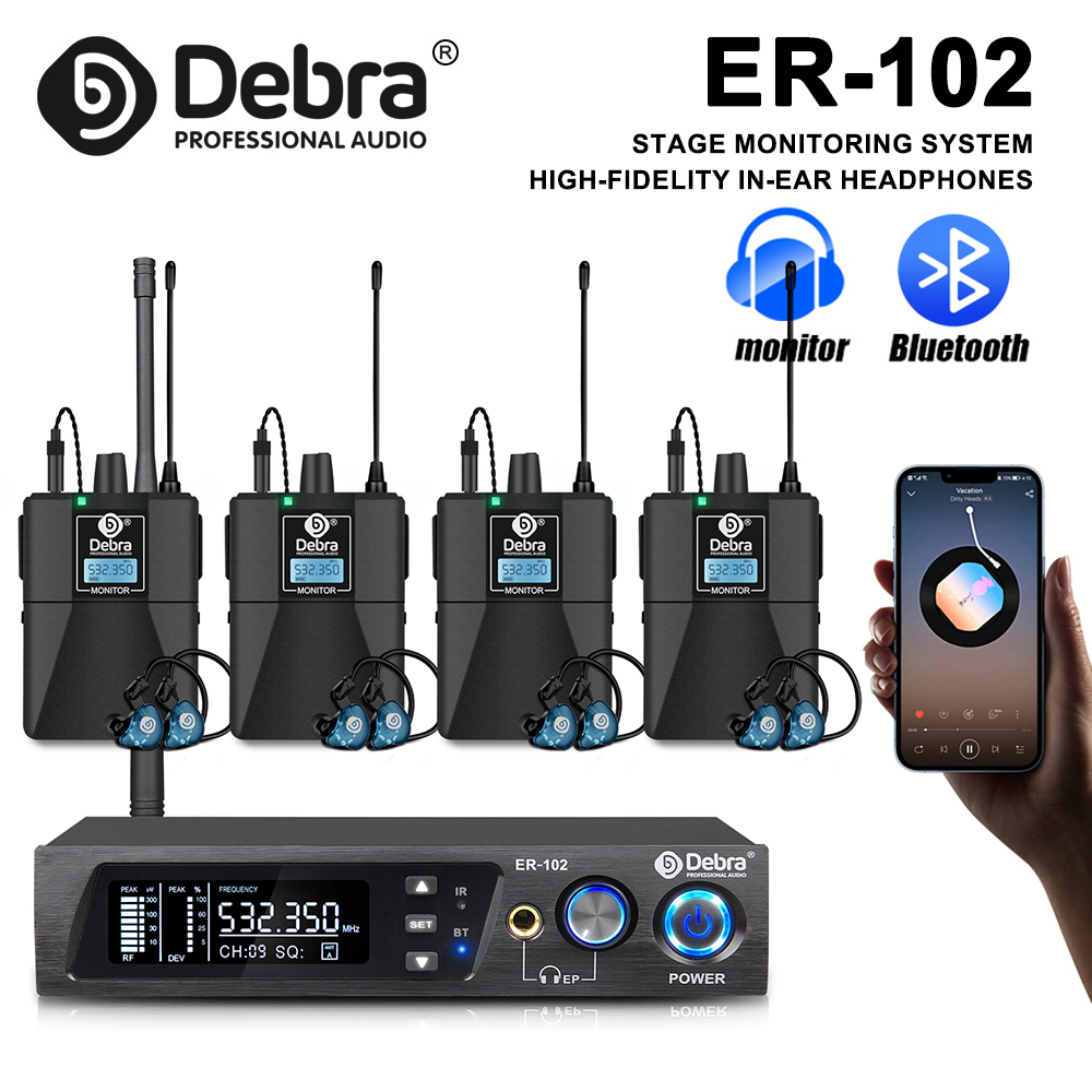 Debra ER-102 UHF IEM In Ear St - In Ear Monitor Iem avis et prix